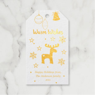 Weihnachtsgrüße Geschenkanhänger