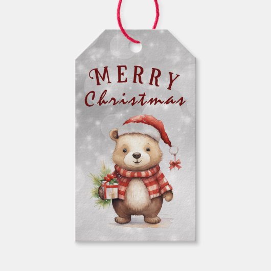 Weihnachtsgrüße Geschenkanhänger (Vorderseite)