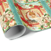 Weihnachtsgrüße Geschenkpapier (Rolleneckpunkt)