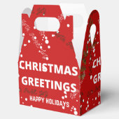 Weihnachtsgrüße Geschenkschachtel (Geöffnet)