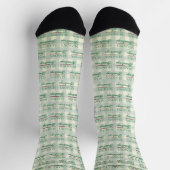 Weihnachtsgrüße Gingham Christmas Socken (Oben)