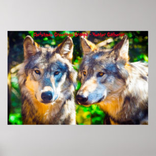 Weihnachtsgrüße Grandpa Hunter Gatherer Poster