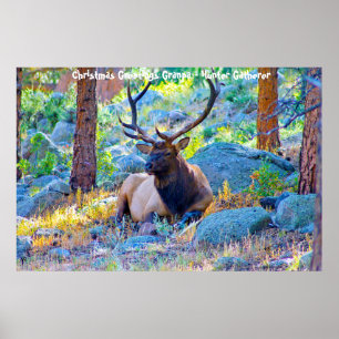 Weihnachtsgrüße Grandpa Hunter Gatherer Poster