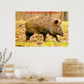 Weihnachtsgrüße Grandpa Hunter Gatherer Poster (Küche)