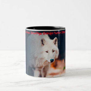 Weihnachtsgrüße Grandpa Hunter Gatherer Zweifarbige Tasse