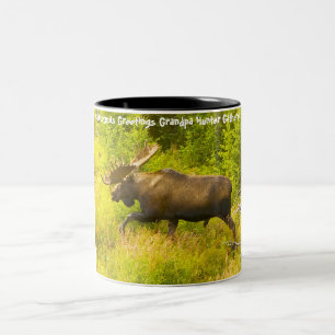 Weihnachtsgrüße Grandpa Hunter Gatherer Zweifarbige Tasse