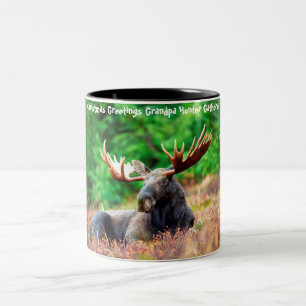 Weihnachtsgrüße Grandpa Hunter Gatherer Zweifarbige Tasse