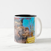 Weihnachtsgrüße Grandpa Hunter Gatherer Zweifarbige Tasse (VorderseiteRechts)