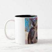 Weihnachtsgrüße Grandpa Hunter Gatherer Zweifarbige Tasse (Links)