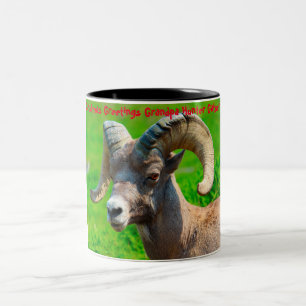 Weihnachtsgrüße Grandpa Hunter Gatherer Zweifarbige Tasse