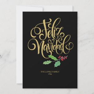 Weihnachtsgrüße Grußkarte Feliz Navidad Feiertagskarte