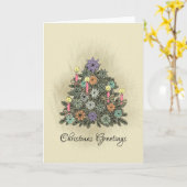 Weihnachtsgrüße - Grußkarte Karte (Gelbe Blume)