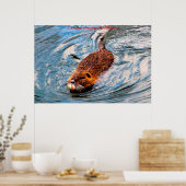 Weihnachtsgrüße Herr Whiskers Poster (Küche)