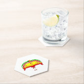 Weihnachtsgrüße Hexagon Paper Untersetzer (Vor Ort)