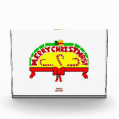 Weihnachtsgrüße Horizontal Foto Block (Vorderseite)