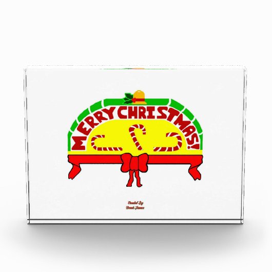 Weihnachtsgrüße Horizontal Foto Block (Vorderseite)