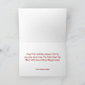 Weihnachtsgrüße im Gesundheitswesen mit Liebe Feiertagskarte (Innenseite)