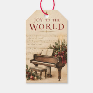 Weihnachtsgrüße im klassischen Musikstil Geschenkanhänger