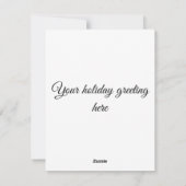 Weihnachtsgrüße im Schneewald Feiertagskarte (Rückseite)