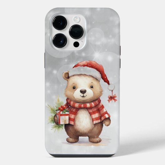 Weihnachtsgrüße iPhone Hülle (Rückseite)