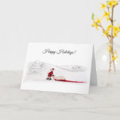 Weihnachtsgrüße Karte (Gelbe Blume)