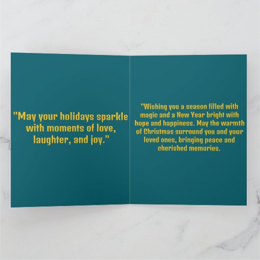 Weihnachtsgrüße Karte (Innenseite)