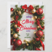 Weihnachtsgrüße Karte (Vorderseite)