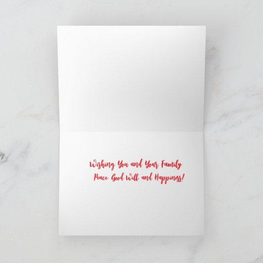 Weihnachtsgrüße Karte (Innenseite)