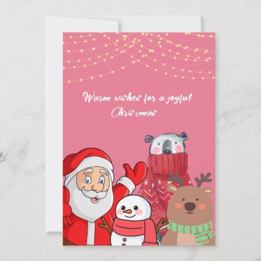 Weihnachtsgrüße Karte (Vorderseite)