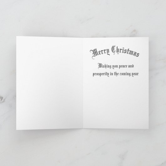 Weihnachtsgrüße Karte (Innenseite)