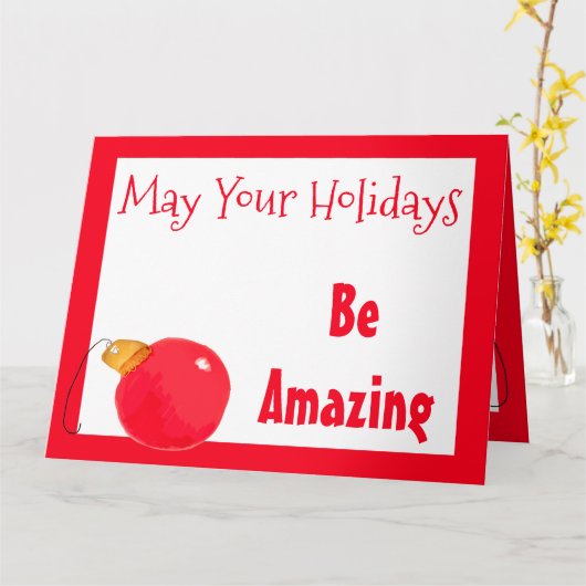 Weihnachtsgrüße Karte (Gelbe Blume)