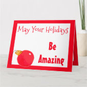 Weihnachtsgrüße Karte (Vorderseite)