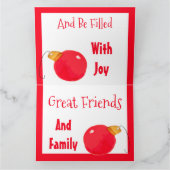 Weihnachtsgrüße Karte (Innenseite)