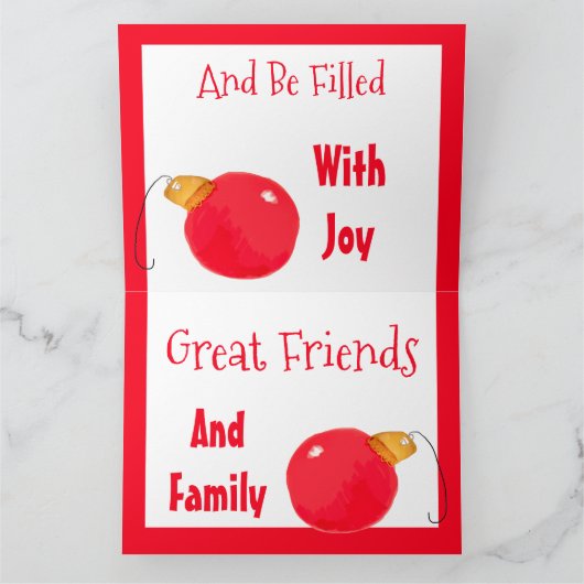 Weihnachtsgrüße Karte (Innenseite)