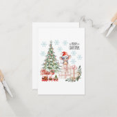 Weihnachtsgrüße Karte #40 (Vorderseite/Rückseite Beispiel)