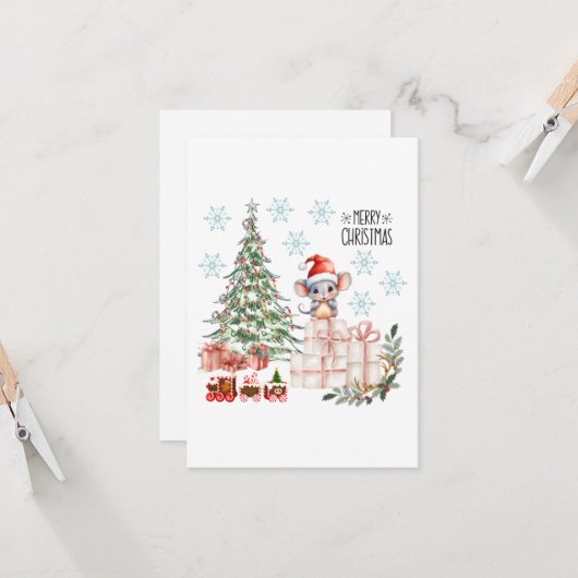 Weihnachtsgrüße Karte #40 (Vorderseite/Rückseite Beispiel)