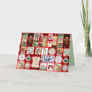 Weihnachtsgrüße Karte aus der Vergangenheit