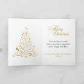 Weihnachtsgrüße-Karte Feiertagskarte (Innenseite)