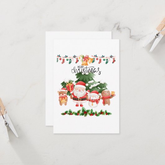 Weihnachtsgrüße Karte Nr. 6 (Vorderseite/Rückseite Beispiel)