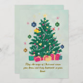 Weihnachtsgrüße Karten (Vorne/Hinten)