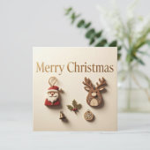 Weihnachtsgrüße Karten (Stehend Vorderseite)