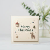 Weihnachtsgrüße Karten (Stehend Vorderseite)