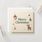 Weihnachtsgrüße Karten (Vorderseite/Rückseite Beispiel)