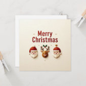 Weihnachtsgrüße Karten (Vorderseite/Rückseite Beispiel)