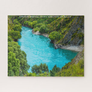 Weihnachtsgrüße Kawarau River Otago Puzzle