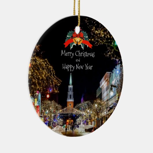 Weihnachtsgrüße Keramik Ornament (Rechts)