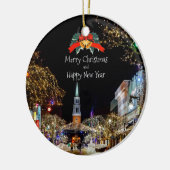 Weihnachtsgrüße Keramik Ornament (Links)