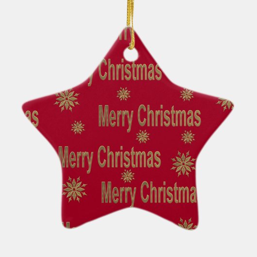 Weihnachtsgrüße Keramikornament (Hinten)