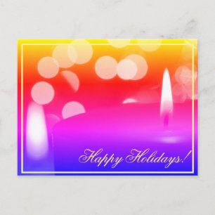 Weihnachtsgrüße Kerzenlichter Postkarte