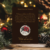 Weihnachtsgrüße Krippe-Karte Vintage Einladung